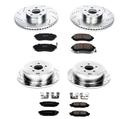 Power Stop 09-10 Subaru Forester Front & Rear Z23 Evolution Sport Brake Kit