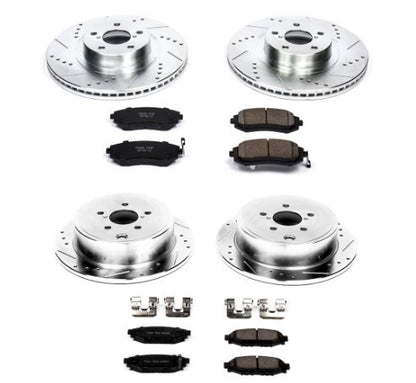 Power Stop 09-10 Subaru Forester Front & Rear Z23 Evolution Sport Brake Kit