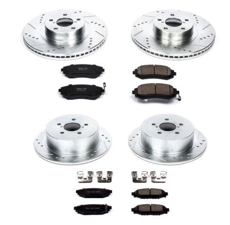 Power Stop 06-09 Subaru Legacy Front & Rear Z23 Evolution Sport Brake Kit
