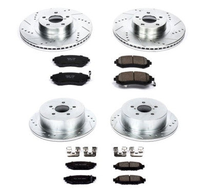 Power Stop 06-09 Subaru Legacy Front & Rear Z23 Evolution Sport Brake Kit - K4079