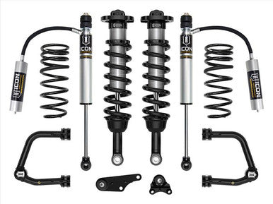 Icon 2024+ Toyota Tacoma 1.25-3in Stage 3 Suspension System w/ Tubular Overland Rear Coils - K53293TX