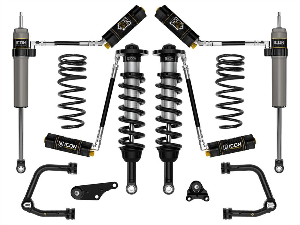 ICON 2024+ Toyota Tacoma 1.25in-3in Stage 5 Suspension System Tubular w/ Triple Rate Spring - K53295TS
