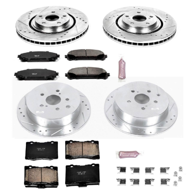 Power Stop 10-15 Lexus RX350 Front & Rear Z23 Evolution Sport Brake Kit