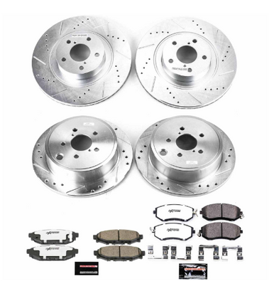 Power Stop 10-13 Subaru Forester Front & Rear Z26 Street Warrior Brake Kit - K6083-26