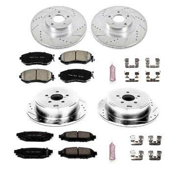 Power Stop 10-13 Subaru Forester Front & Rear Z23 Evolution Sport Brake Kit - K6083
