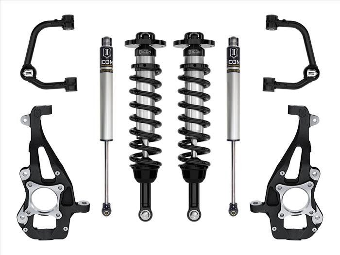 ICON 21-23 Ford F150 4WD 3.5-4.5in Stage 1 Suspension System With Tubular Upper Control Arms - K93141T