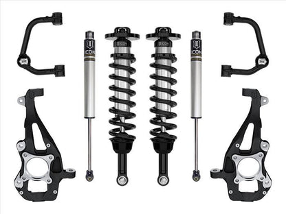 ICON 21-23 Ford F150 4WD 3.5-4.5in Stage 1 Suspension System With Tubular Upper Control Arms - K93141T