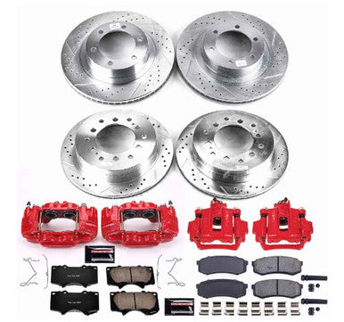 Power Stop 03-09 Toyota 4Runner Front & Rear Z23 Evolution Sport Brake Kit w/Calipers - KC2422