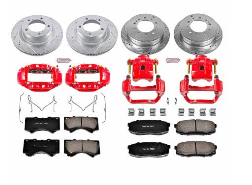 Power Stop 08-19 Toyota Sequoia Front & Rear Z23 Evolution Sport Brake Kit w/Calipers