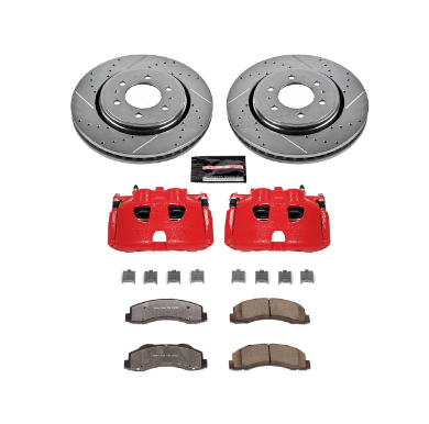 Power Stop 10-21 Lincoln Navigator Front Z36 Truck & Tow Kit w/Cals
