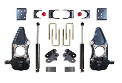 Maxtrac 15-20 Ford F-150 4WD 2/4in. Lowering Kit w/ Spindles. (Requires 22in. Rims or Larger)- Grey - KC333224-4
