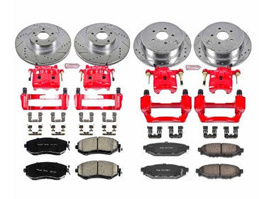 Power Stop 10-13 Subaru Forester Front & Rear Z23 Evolution Sport Brake Kit w/Calipers - KC6083