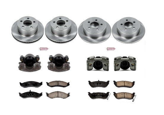 Power Stop 03-06 Jeep Wrangler Front & Rear Autospecialty Brake Kit w/Calipers