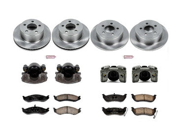 Power Stop 03-06 Jeep Wrangler Front & Rear Autospecialty Brake Kit w/Calipers - KCOE2154
