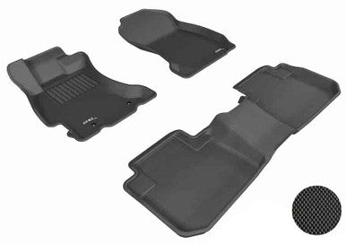 3D MAXpider Kagu Complete Floor Mat Set for 2014-2018 Subaru Forester - Black - L1SB00901509