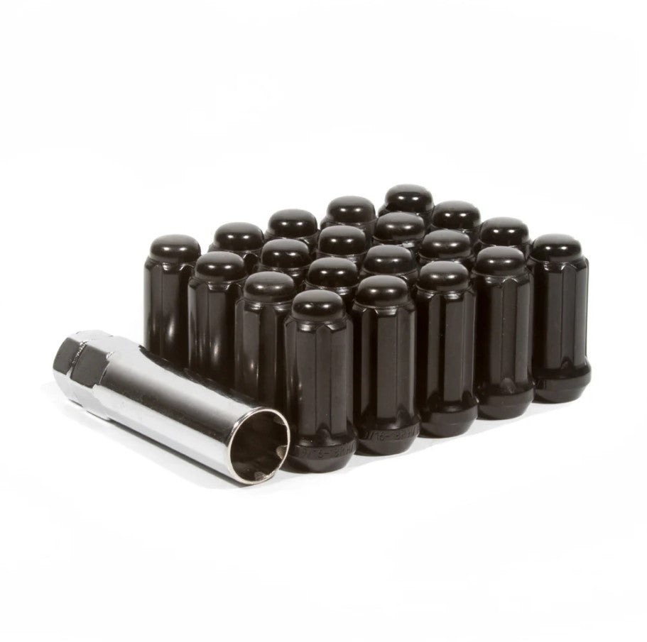 Method Lug Kit - Extended Thread Spline - M14X1.5 - 5 Lug Kit - Black - 20 Nuts 