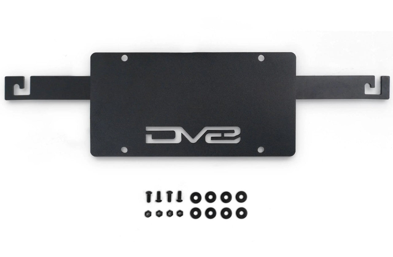 DV8 Offroad Capable Bumper Front License Plate Mount For 2021+ Ford Bronco