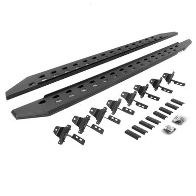 Go Rhino 20-22 Jeep Gladiator JT 4DR RB20 Slim Running Boards Kit (Incl. Brackets) - Tex. Blk - 69451687SPC