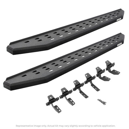 Go Rhino 2022 Toyota Tundra DC 4dr RB20 Kit w/RB20 Running Board + Brkts - Bedliner Coating - 69443580T