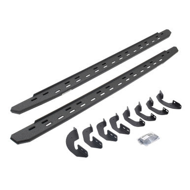 Go Rhino RB30 Slim Line Running Boards w/ Brackets Kit For 2007-21 Toyota Tundra Crew Max 4DR - 69641687ST