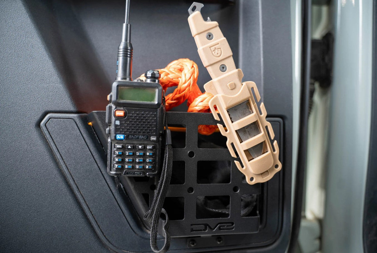 DV8 Rear Door Pocket Molle Panels For 2021+ Ford Bronco (4-Door Models) - With Items