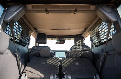 DV8 Rear Window Pocket Molle Panels For 2021-24 Ford Bronco 2-Door - Installed