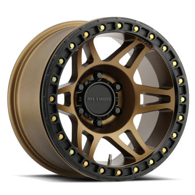 Method MR106 Beadlock 17x9 -44mm Offset 8x6.5 130.81mm CB Method Bronze w/BH-H36125 Wheel - MR10679080944B