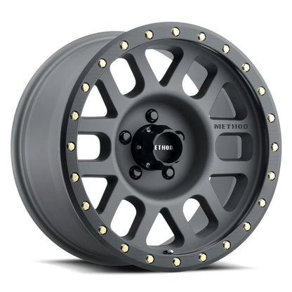 Method MR305 NV 17x8.5 / 0mm Offset / 6x135 BP / 94mm CB / Titanium - Matte Black Lip Wheel