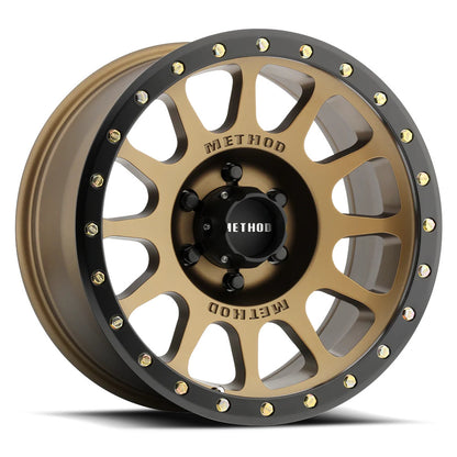 Method MR305 NV 17x8.5 25mm Offset 6x5.5 108mm CB Method Bronze/Black Street Loc Wheel