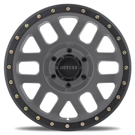 Method MR305 NV 17x8.5 / 0mm Offset / 8x6.5 BP / 130.81mm CB / Titanium - Matte Black Lip Wheel