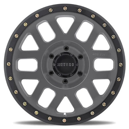 Method MR305 NV 17x8.5 / 0mm Offset / 8x6.5 BP / 130.81mm CB / Titanium - Matte Black Lip Wheel