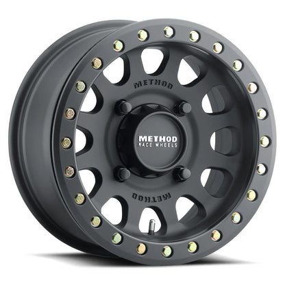 Method MR401 UTV Beadlock 15x7 5+2/+38mm Offset 4x156 132mm CB Matte Black w/BH-H24100 Wheel