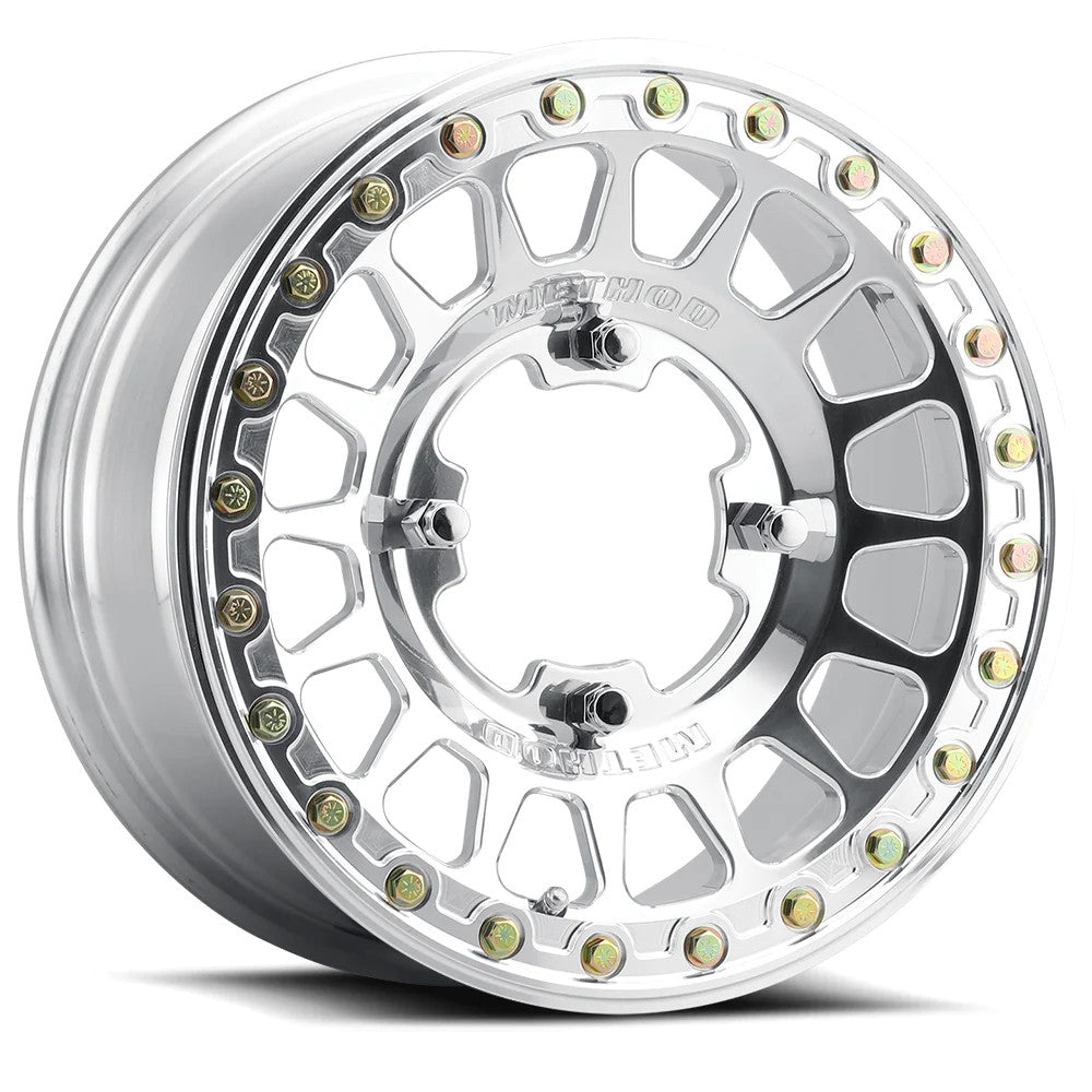 Method MR413 UTV Beadlock 15x10 0mm Offset 4x136 96mm CB Polished Wheel