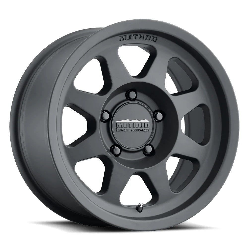 Method MR703 16x6.5 +90mm Offset 6x180 138.9mm CB Gloss Matte Black Wheel