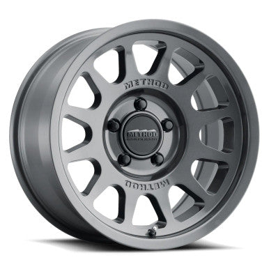 Method MR703 17x9 / -12mm Offset / 106.25mm Bore / 6x5.5 BP / 4.8in BS - Gloss Titanium Wheel - MR70379060812N