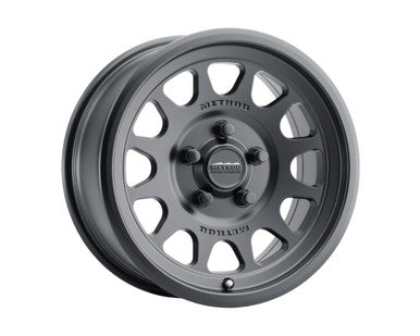 Method MR414 Bead Grip 15x7 / 4+3/13mm Offset / 5x4.5 / 76mm CB Matte Black Wheel - MR41457012543