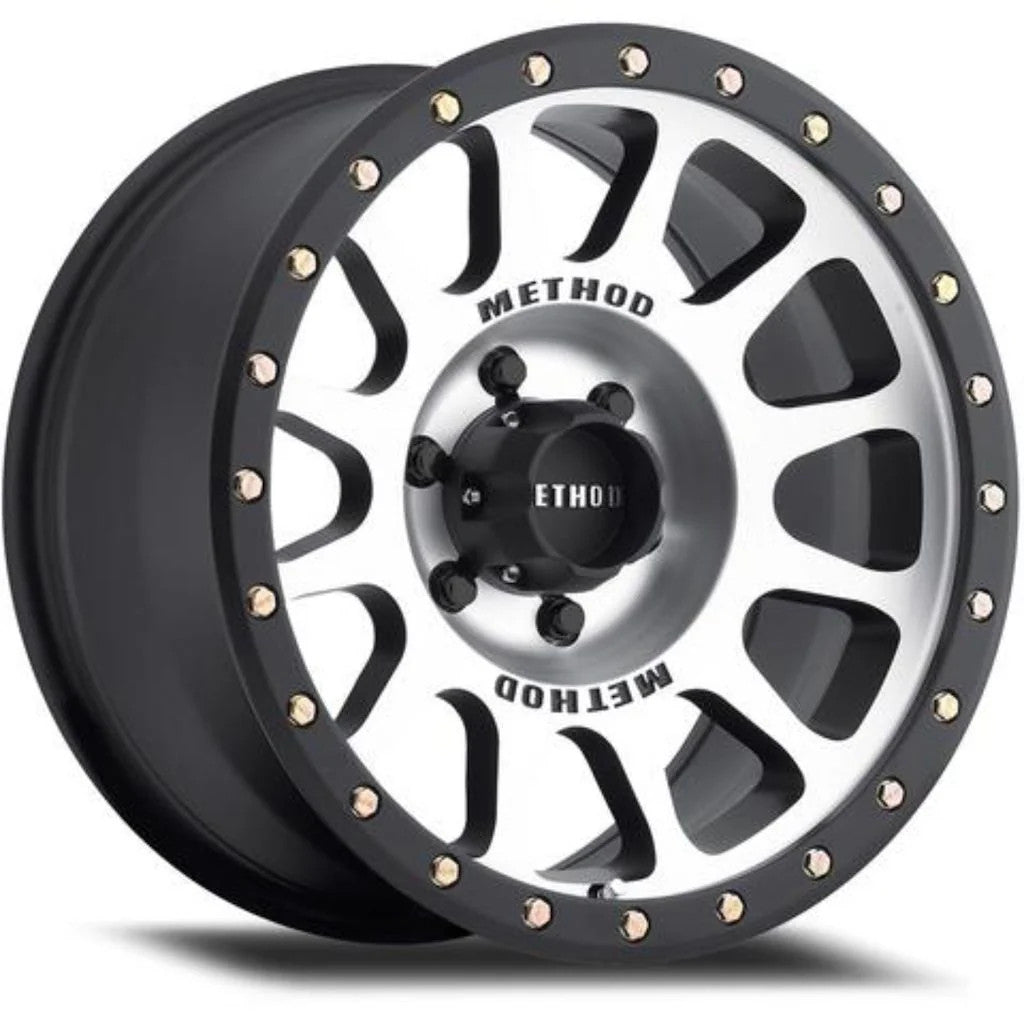 Method MR315 17x8.5 0mm Offset 8x6.5 130.81mm CB Machined Wheel - Gloss Black Lip - MR315785801600