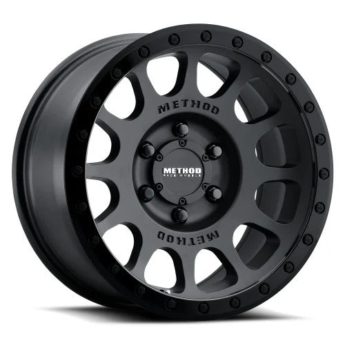 Method MR305 NV 18x9 18mm Offset 8x170 130.81mm CB Matte Black/Gloss Black Lip Wheel - MR305890871018