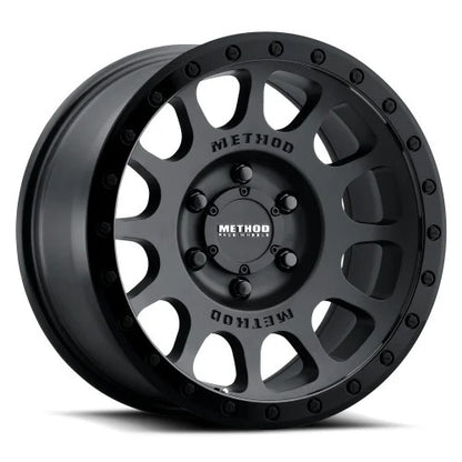 Method MR305 NV 18x9 18mm Offset 8x170 130.81mm CB Matte Black/Gloss Black Lip Wheel - MR305890871018