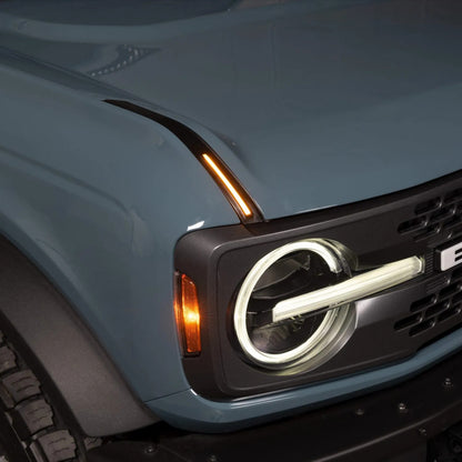 Putco 22-24 Ford Bronco Luminix DRL LED Light Hood Limb Riser (Fact. Hood Side Hinge Repl W/Remote) - 50001/93020