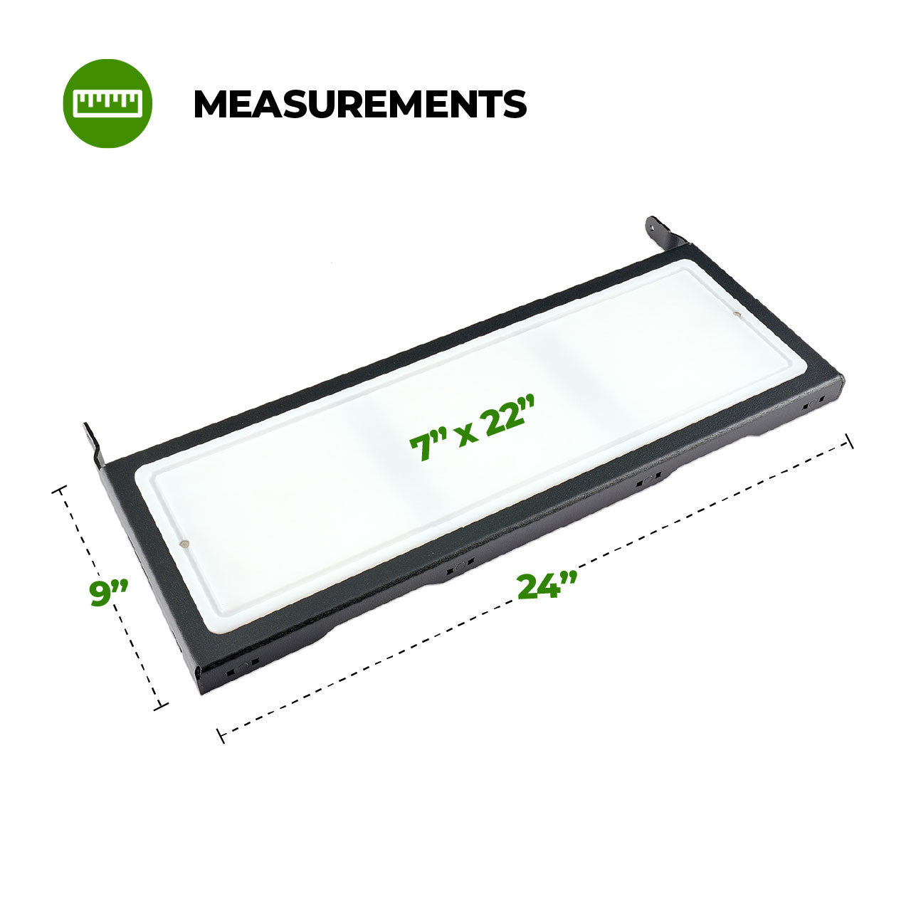 IAG Multilevel Tailgate Table Cutting Board Extension for 2021+ Ford Bronco - Dimensions