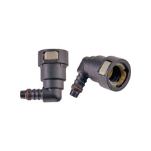 IAG 5/8" SAE Quick Connect Female to 3/8" Hose Barb 90 Degree Fitting