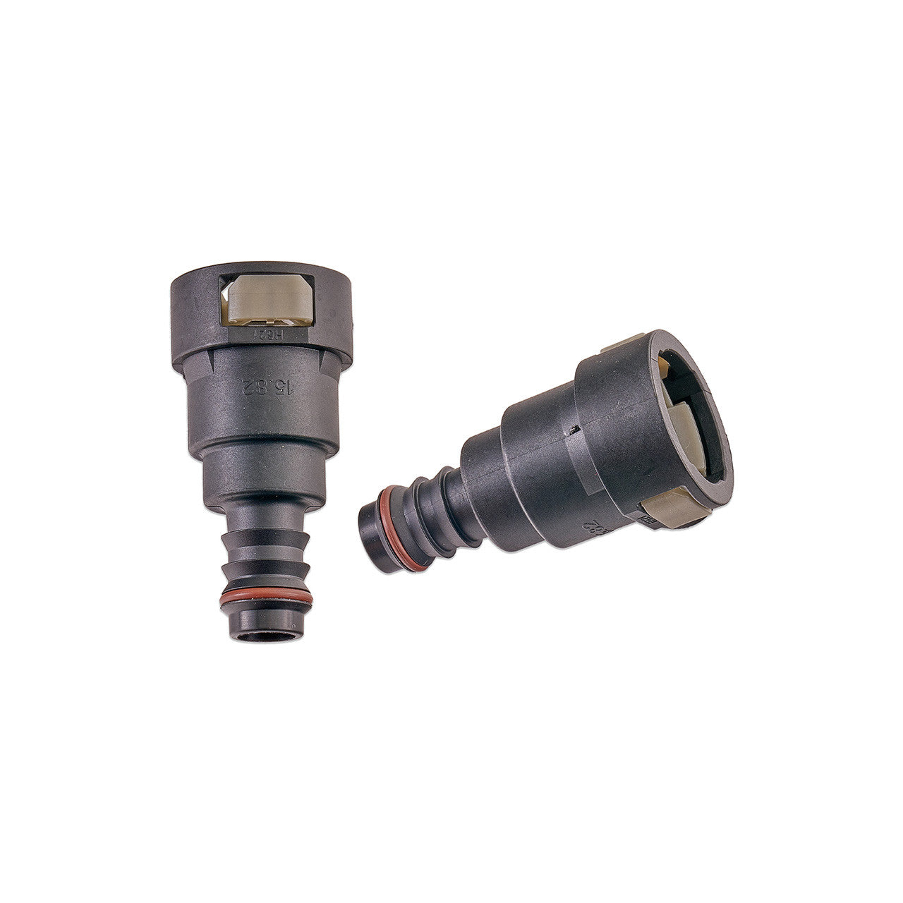 IAG 5/8" SAE Quick Connect Female to 1/2" Hose Barb Straight (180 / 0 degrees)
