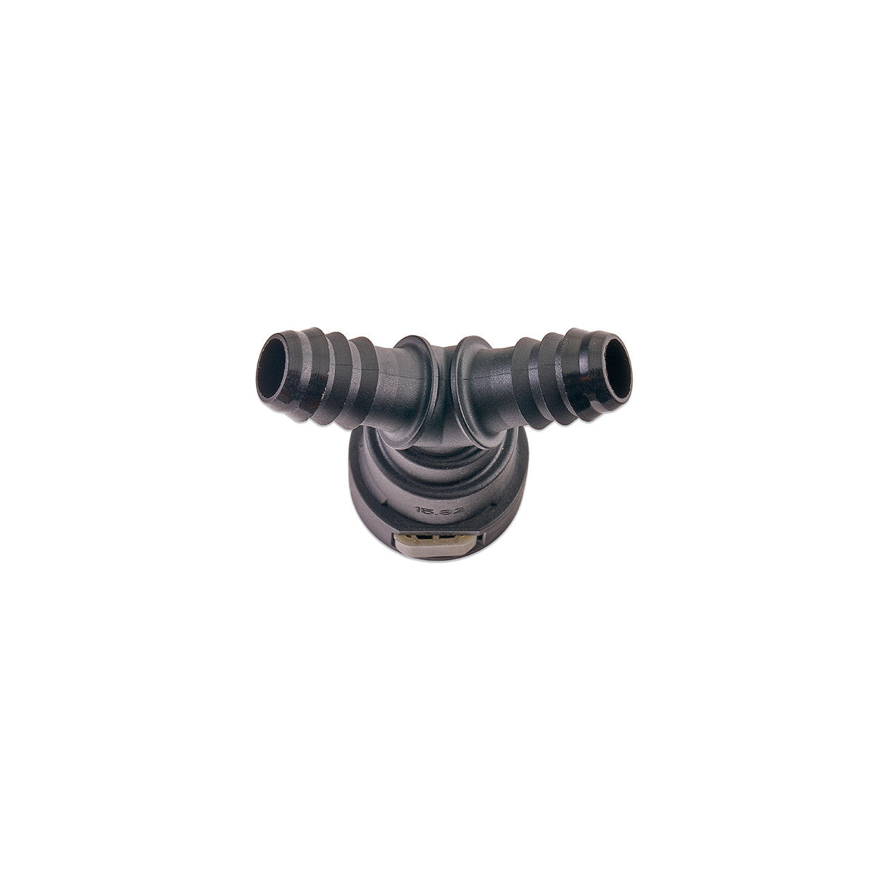 IAG 5/8" SAE Quick Connect Female to 2 x 1/2" Hose Barb Y Fitting - Angle 2