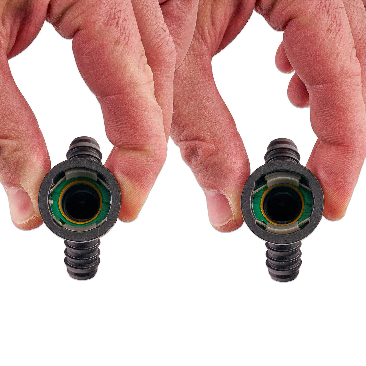 IAG 5/8" SAE Quick Connect Female to 2 x 1/2" Hose Barb Y Fitting - Function