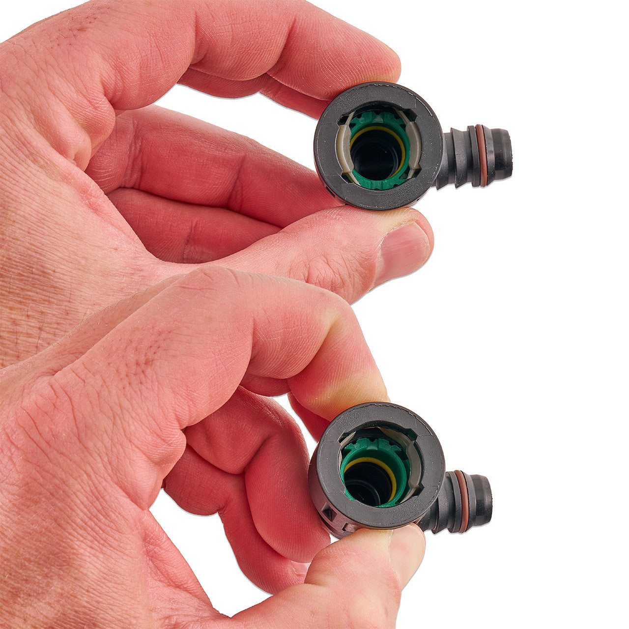 IAG 1/2" SAE Quick Connect Female to 1/2" Hose Barb Right Angled (90 degrees) - Function