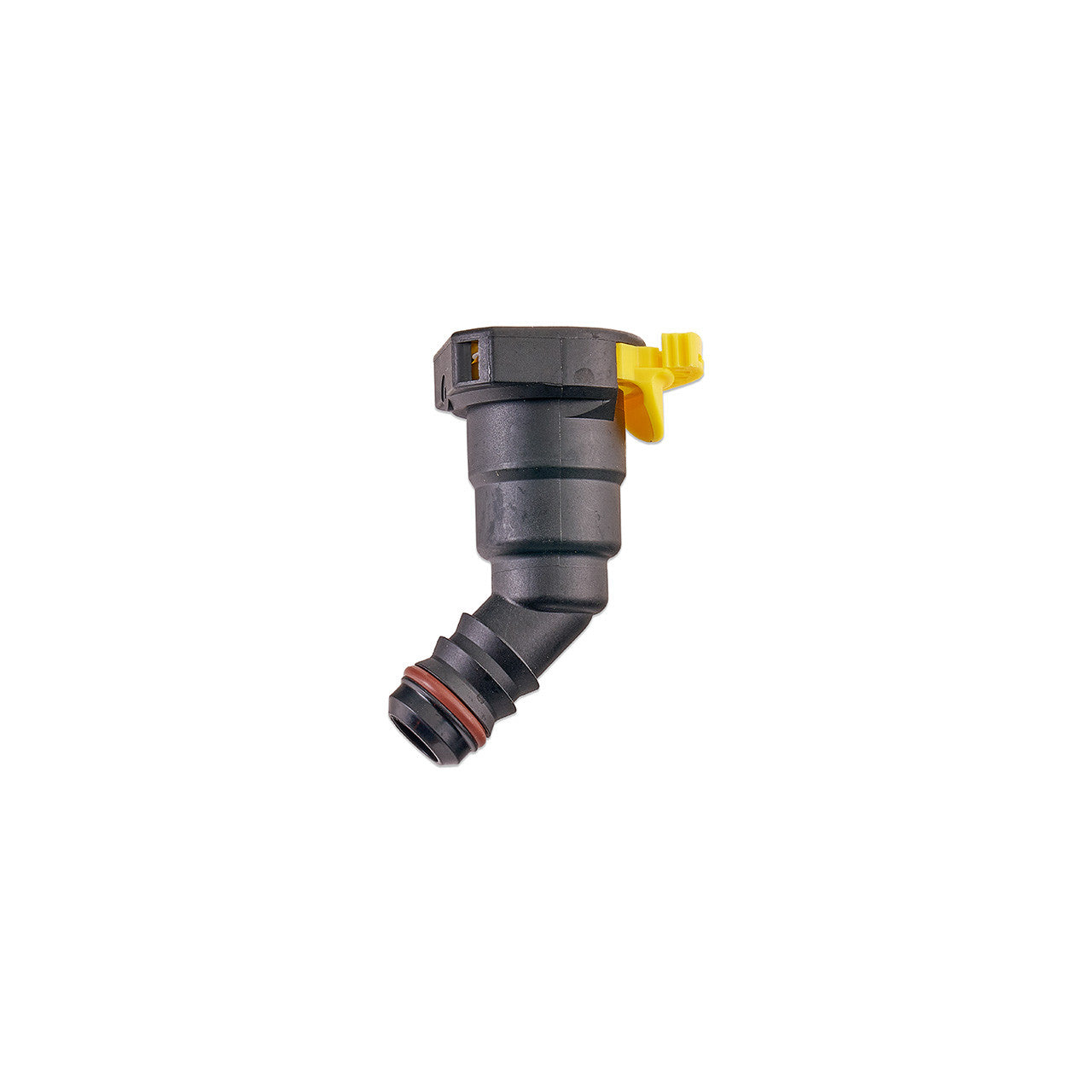IAG 1/2" SAE Quick Connect Female to 1/2" Hose Barb Angled (135 / 45 degrees) - Angle 1