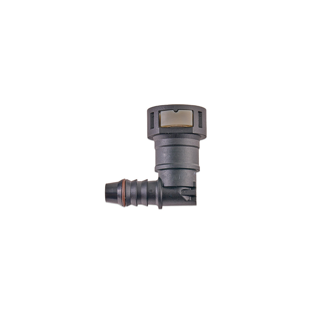 IAG 1/2" SAE Quick Connect Female to 11mm Hose Barb Right Angled (90 degrees) - Angle 1