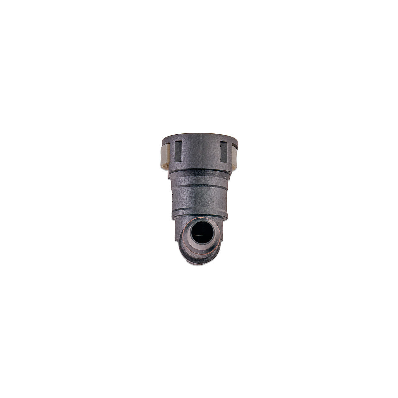IAG 1/2" SAE Quick Connect Female to 11mm Hose Barb Right Angled (90 degrees) - Angle 2