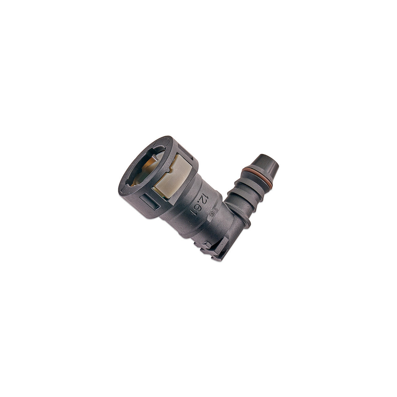 IAG 1/2" SAE Quick Connect Female to 11mm Hose Barb Right Angled (90 degrees) - Angle 5